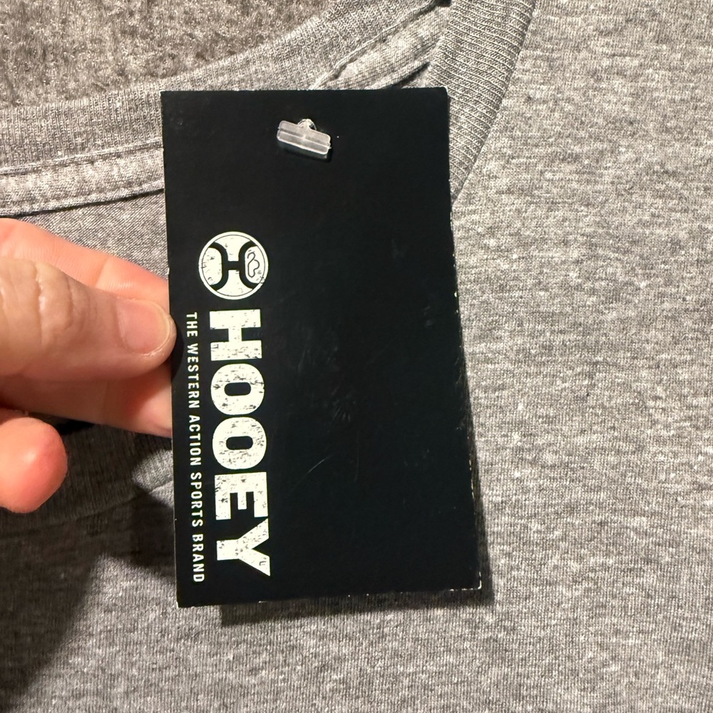 Hooey Tee Shirt Mens 3XL Heathered Gray Graphic Soft Rodeo Western Farm NWT - Picture 6 of 10
